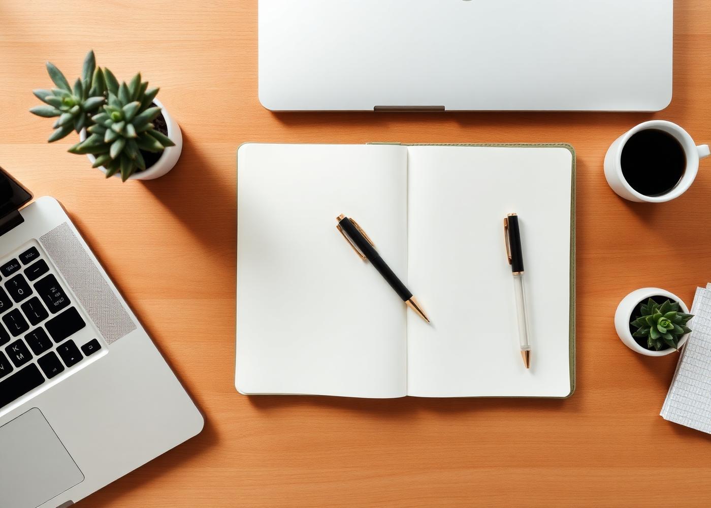 Organized professional workspace