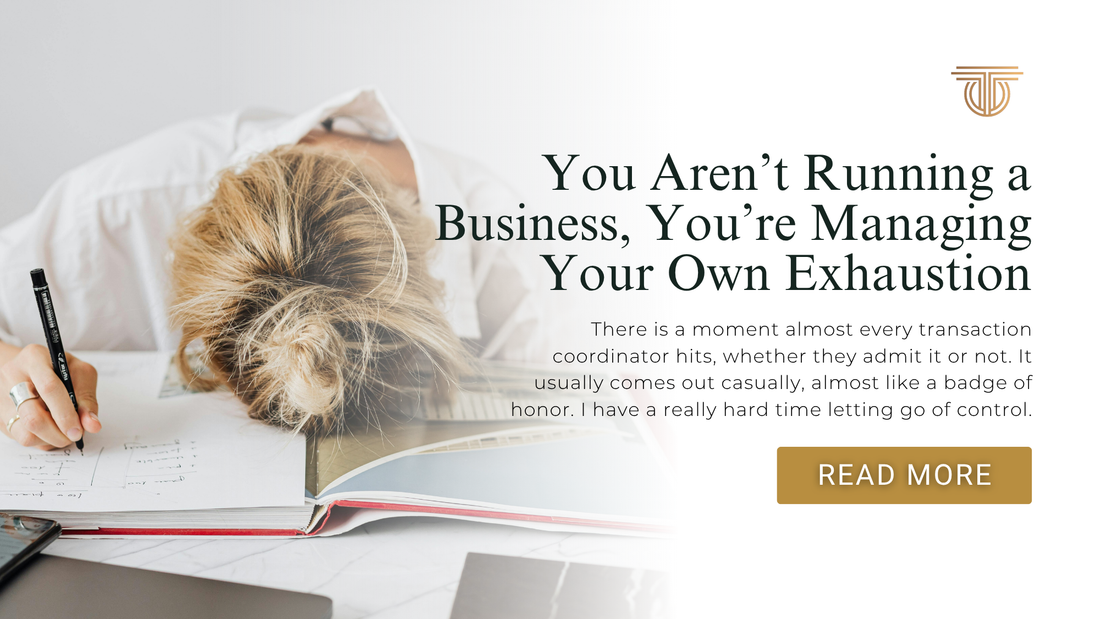 You Aren’t Running a Business, You’re Managing Your Own Exhaustion