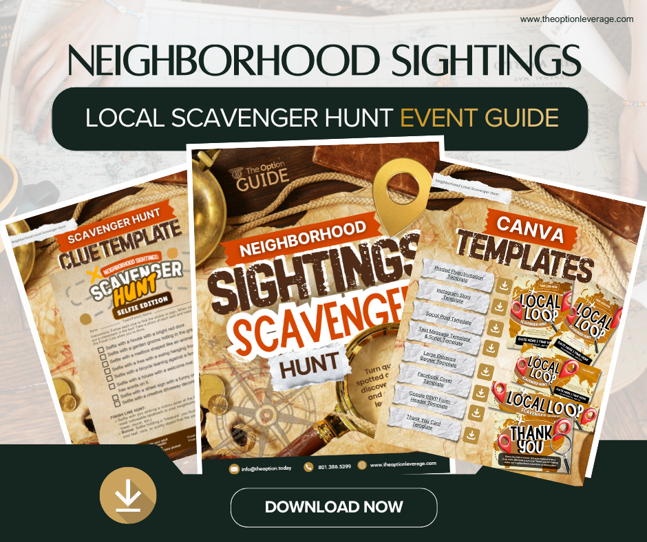 Introducing the Neighborhood Sightings Local Scavenger Hunt Event Guide