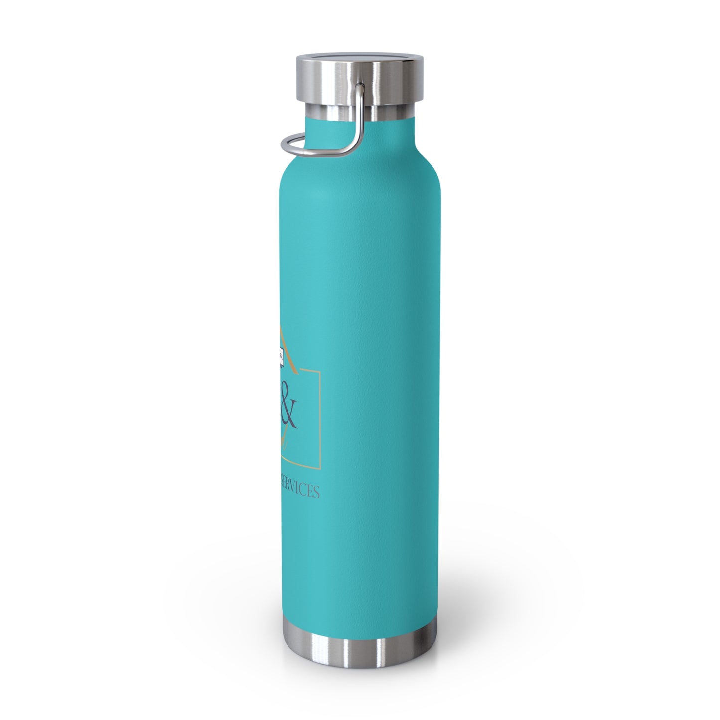 TC & Beyond - 22oz Insulated Water Bottle — Copper Vacuum Stainless Steel Travel Flask with Real Estate Logo