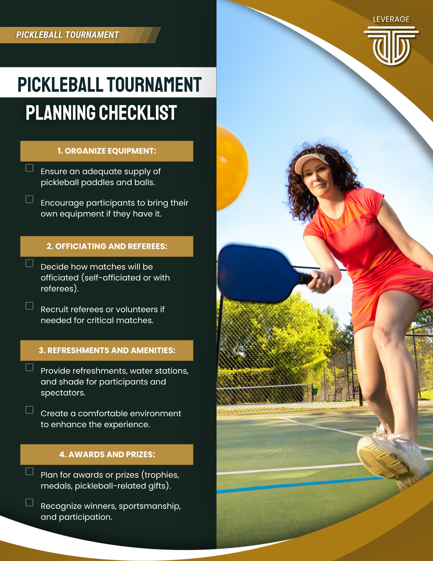Pickleball Tournament Event Guide
